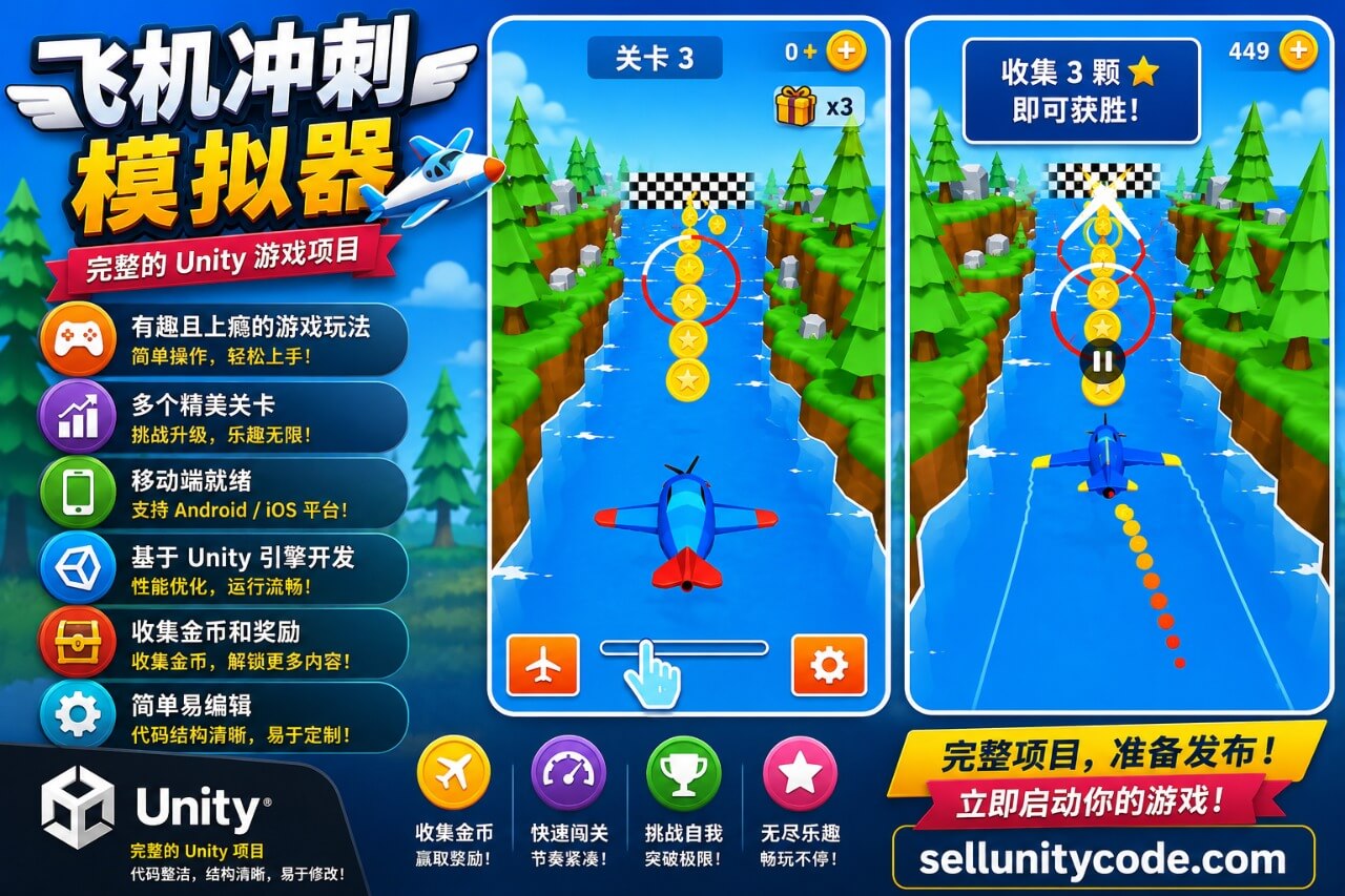 Plane Dash —— Unity 超休闲游戏
