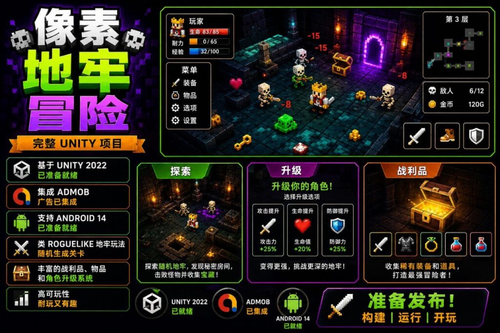 Roguelike Neo Dungeon Unity 完整项目