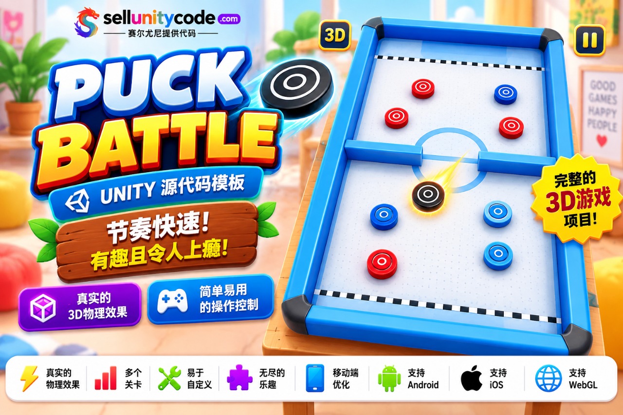 Strike Arena | 冰球对战 Unity 源代码