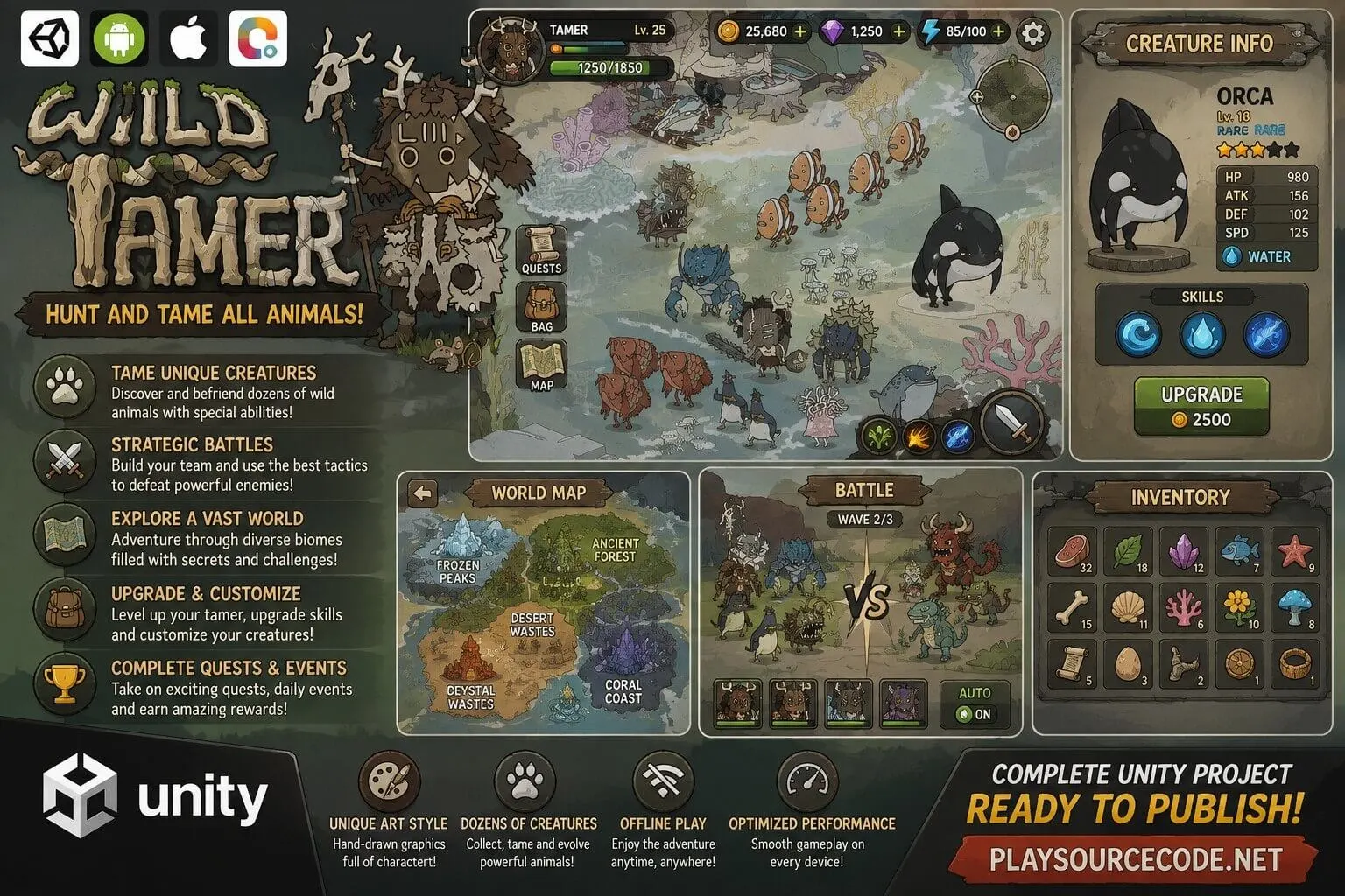 《Wild Tamer》Unity 源代码 - Image 6
