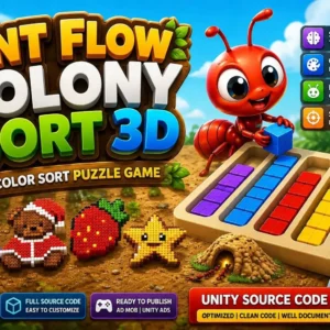 Ant Flow Colony Sort 3D – Unity 源代码