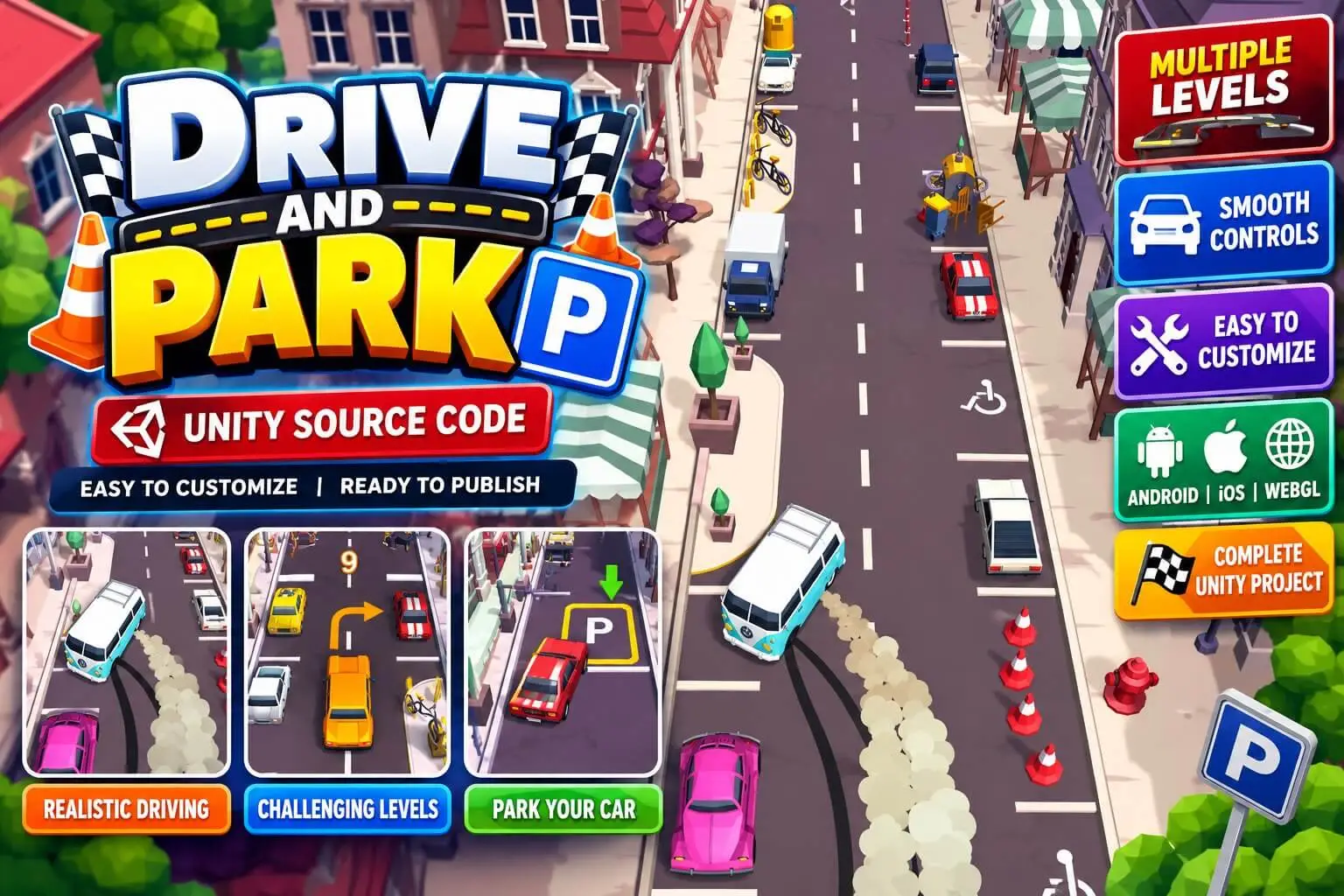 Drive and Park Unity 源代码 - Image 6