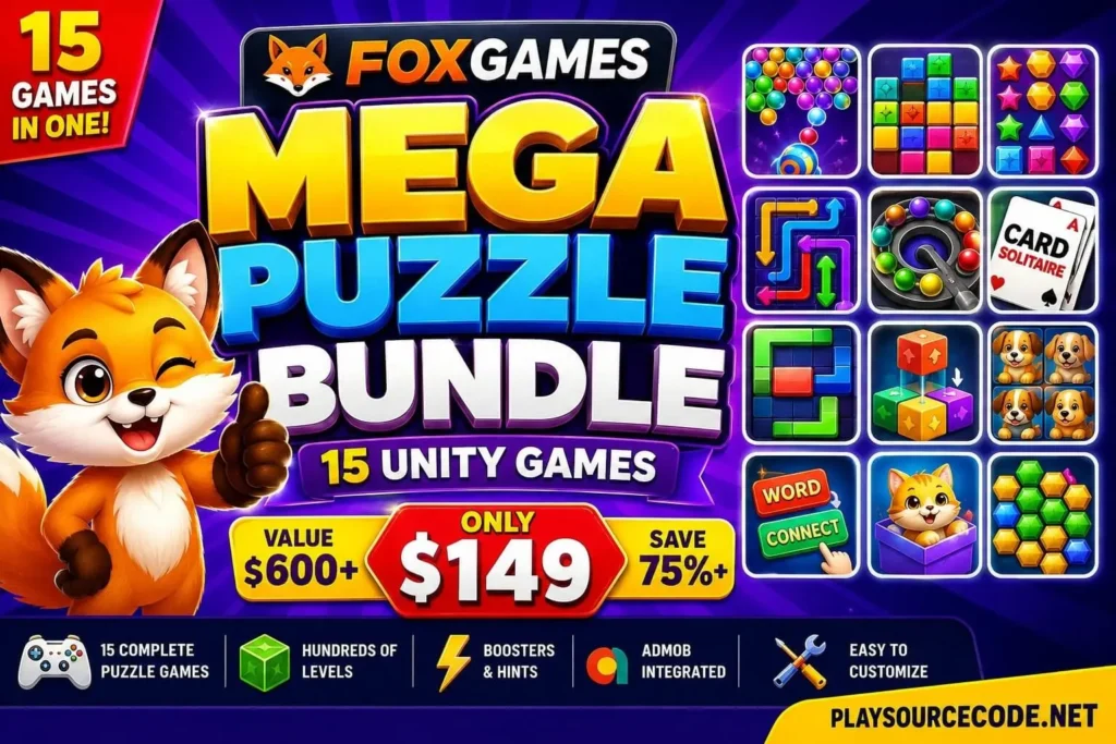FoxGames 超值益智游戏合集 —— 15 款 Unity 游戏