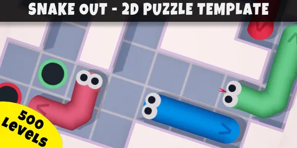 Snake Out 2D Unity 源代码 —— 包含 500 个关卡、关卡编辑器及生成器 - Image 6