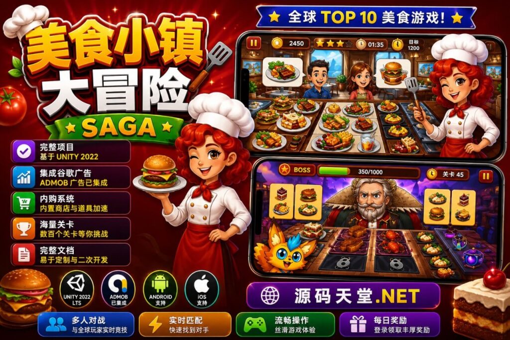 Food Town Saga – Unity 源代码
