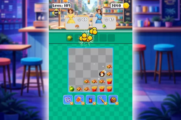 Foodie Stack Puzzle – Complete Mobile Game Template. - Image 2
