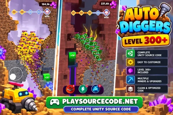 Auto Diggers Unity Source Code