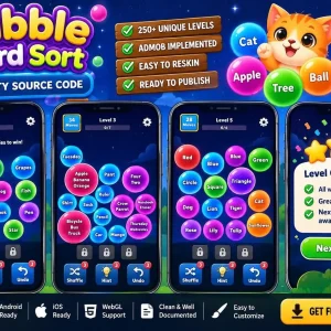 Bubble Word Sort – Unity Source Code