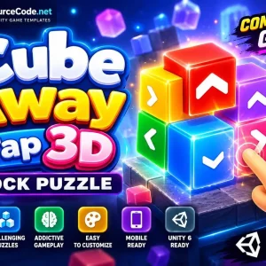 Cube Away –Tap 3D Block Puzzle Unity Template