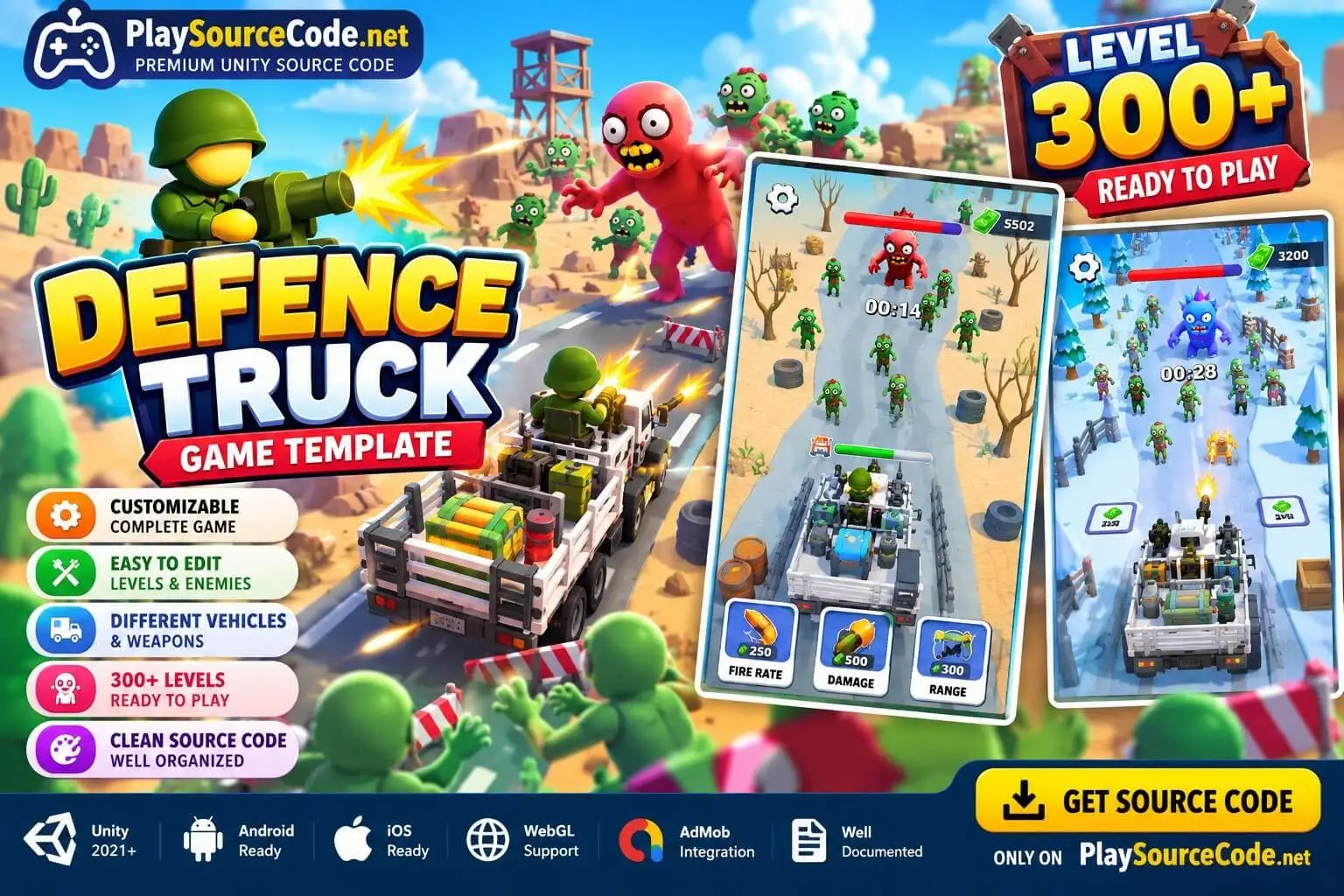Defence Truck Game Template