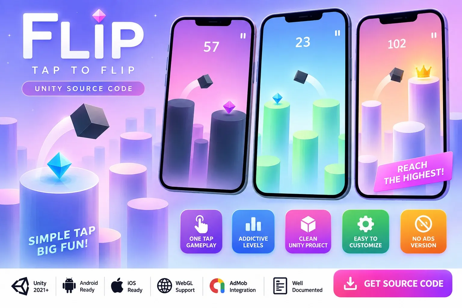 Flip Tap to Flip Unity Source Coder