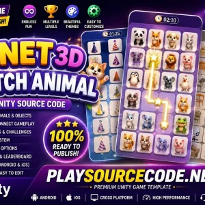 Onet 3D-Match Animal Unity Game