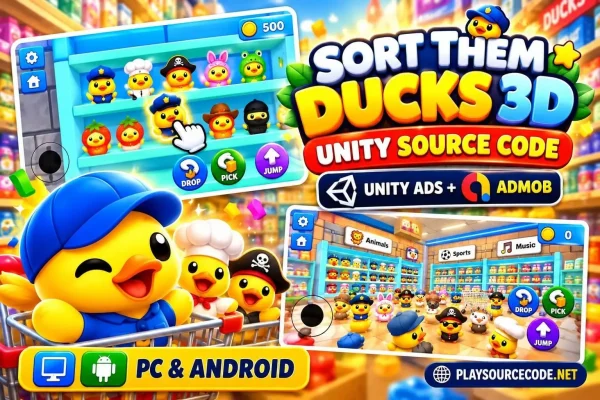 Sort Them Ducks 3D Game Unity Source CodeSort Them Ducks 3D Game Unity Source Code