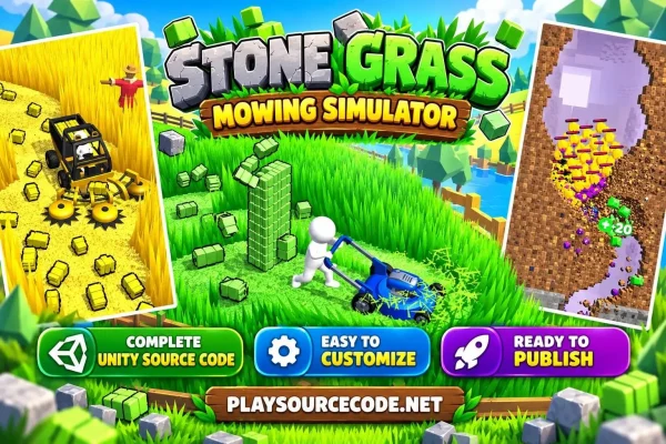 Stone Grass: Farming Simulator Unity Source Code