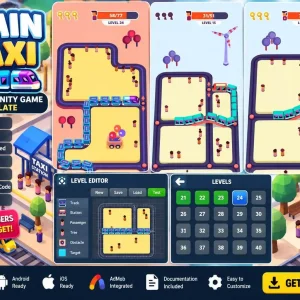 Train Taxi Game Unity Game Source Code