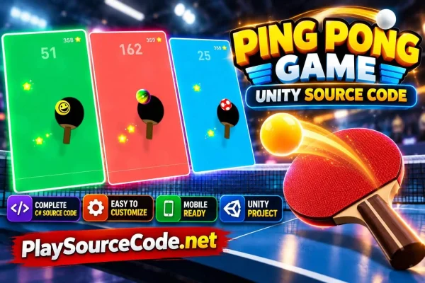 Ping Pong Game Unity Source Code